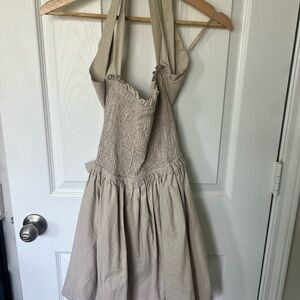 MARBLE Beige Mini Dress